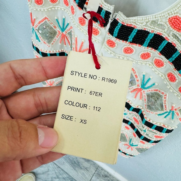 RAGA SILVER SUN Scooped Back BEADED DRESS - Picture 12 of 16